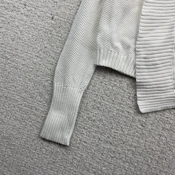 Banana Republic Womens Long Sleeve Open Shrug / Bolero Knit Sweater Sz M White - Picture 3 of 11